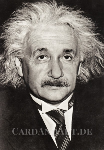Albert Einstein - Postkarte