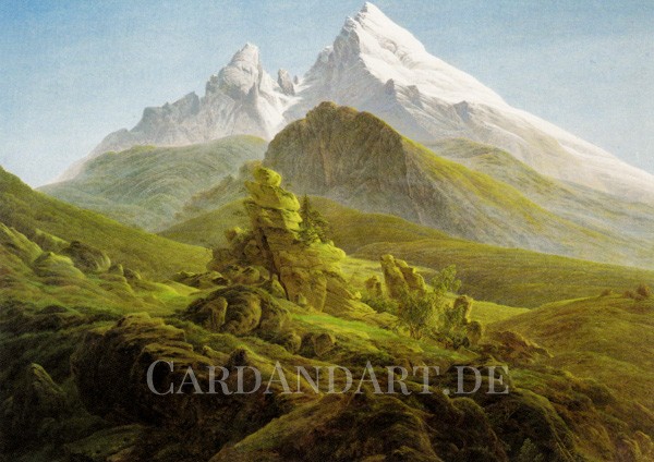 Friedrich, Caspar David: Der Watzmann - Postkarte