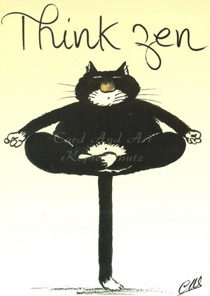 Claude-Henri Saunier - Think Zen - Klappkarte