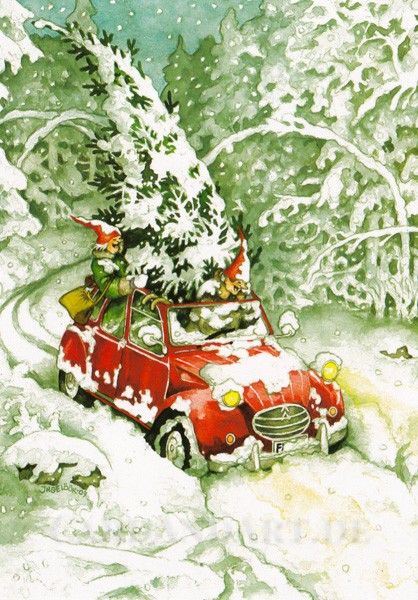 Inge Löök: Christbaum aus dem Wald - Postkarte Nr.25