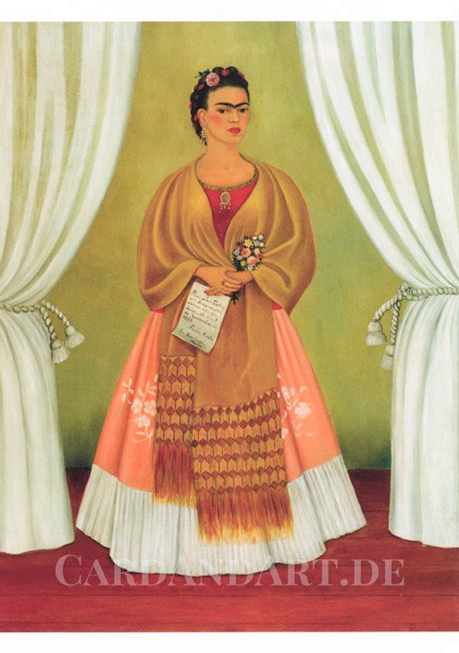 Kahlo Frida: Selbstporträt - Postkarte