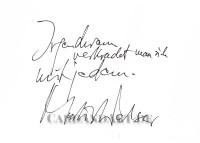 Martin Walser: Irgendwann - Postkarte Martin Walser: Irgendwann - Postkarte