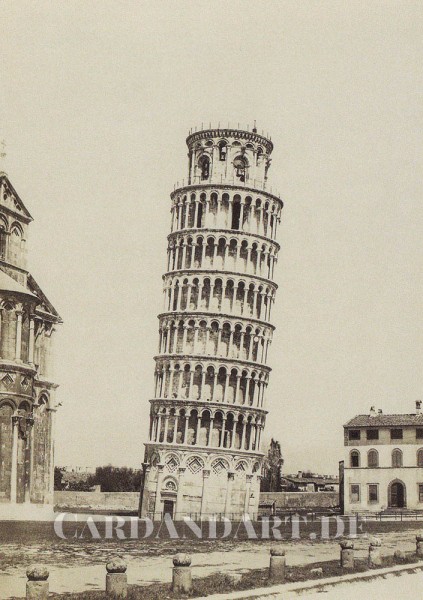 Naya, Carlo - Pisa, Schiefer Turm 1855 - Postkarte