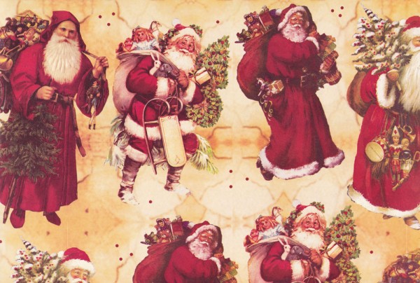 Santa Claus - Geschenkpapier Weihnachten