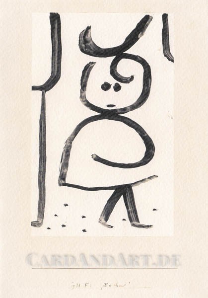 Paul Klee: X´chen - Doppelkarte