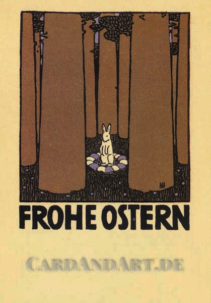 Frohe Ostern - Wiener Werkstätten - Postkarte
