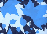 Blätterrauschen blau Geschenkpapier - Blätterrauschen blau Geschenkpapier -