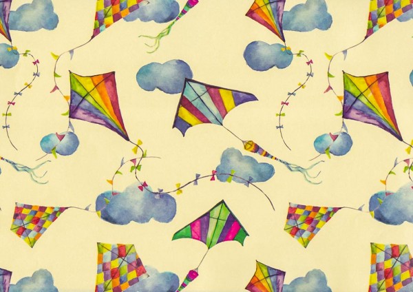 Kites Drachen - Geschenkpapier