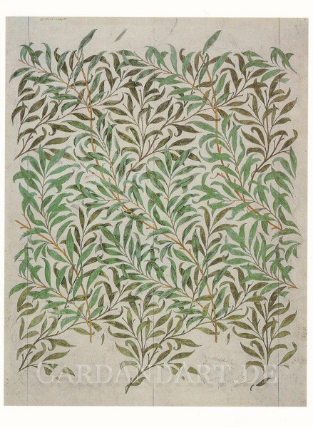 William Morris: Weidenzweige - Postkarte