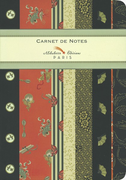 Notizbuch - Laque rouge et noire - A6
