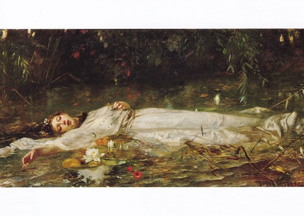 Heyser Friedrich: Ophelia, um 1900 - Postkarte