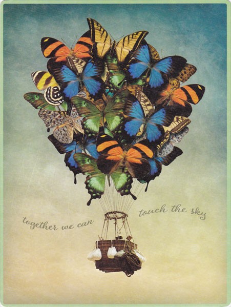 Together we can touch the sky - PosterCard