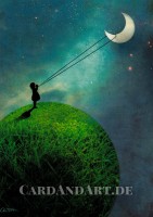 Catrin Welz-Stein, Mond/ The Moon/ La lune - Postkarte Catrin Welz-Stein, Mond/ The Moon/ La lune - Postkarte